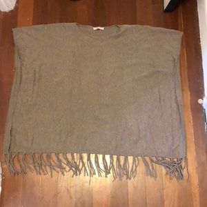 Calypso cashmere poncho